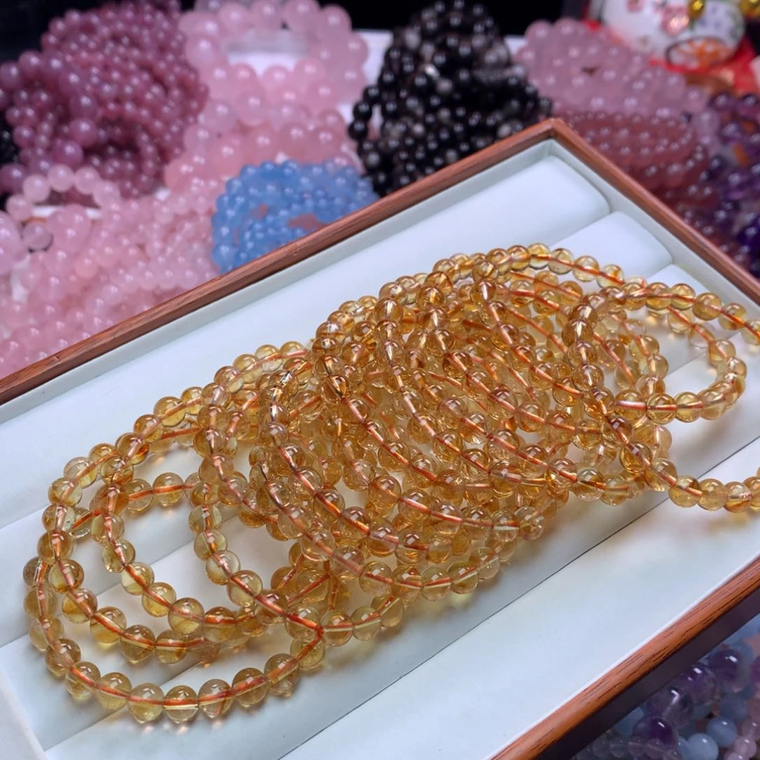 水晶手链未镶嵌黄塔晶黄水卡7+（多样性发其一）