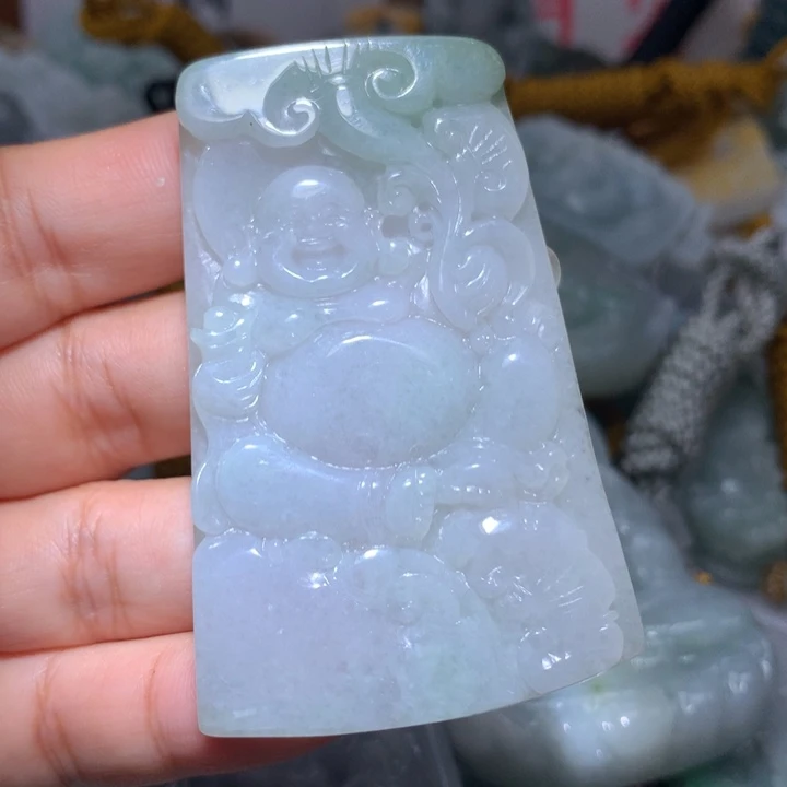 翡翠未镶嵌颈饰保真天然A货翡翠