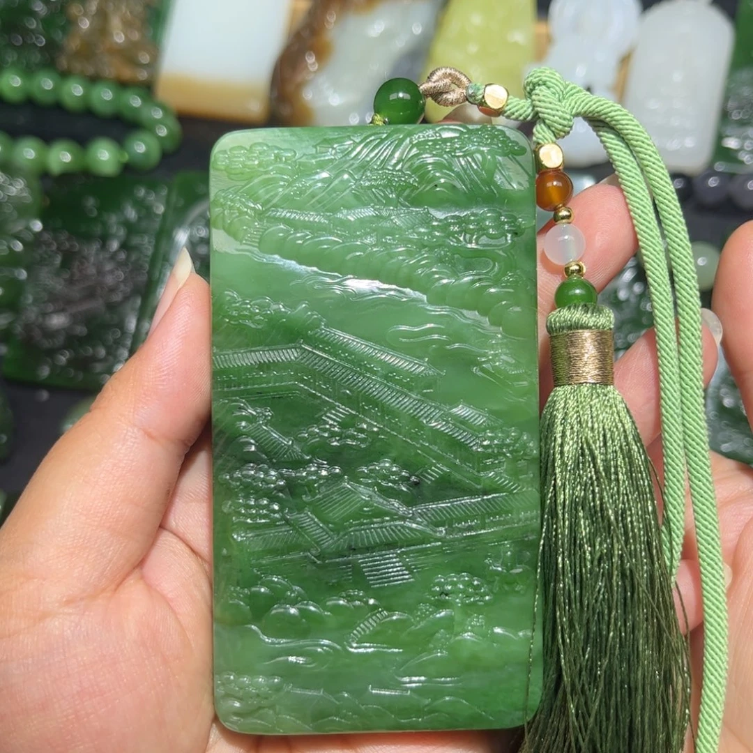 和田玉未镶嵌颈饰