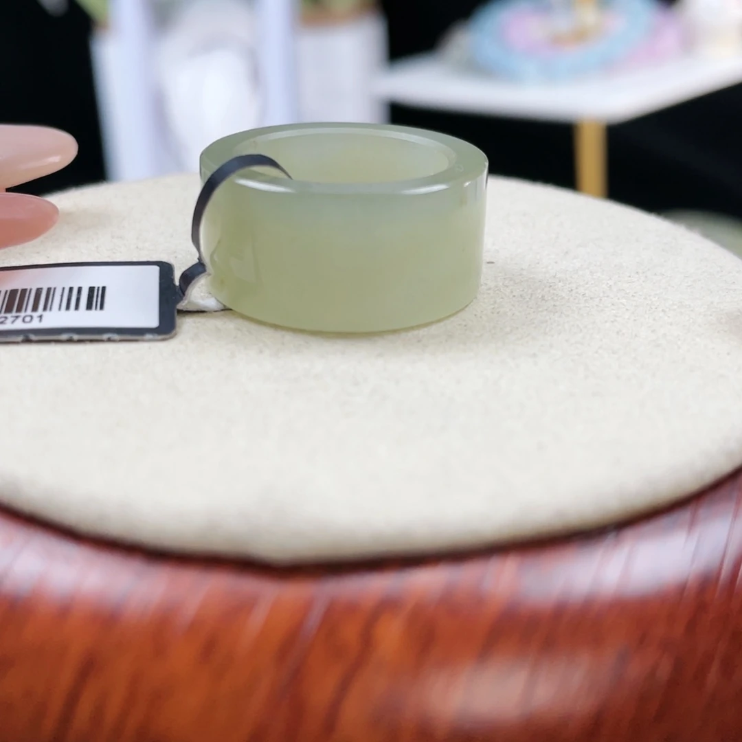 和田玉未镶嵌戒指P60晴水直切17.1不退换