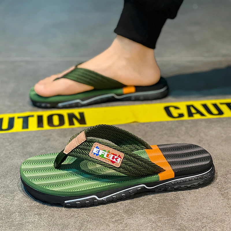 人字拖男夏季外穿防滑厚底运动夹脚凉拖2025新款户外沙滩越南凉鞋