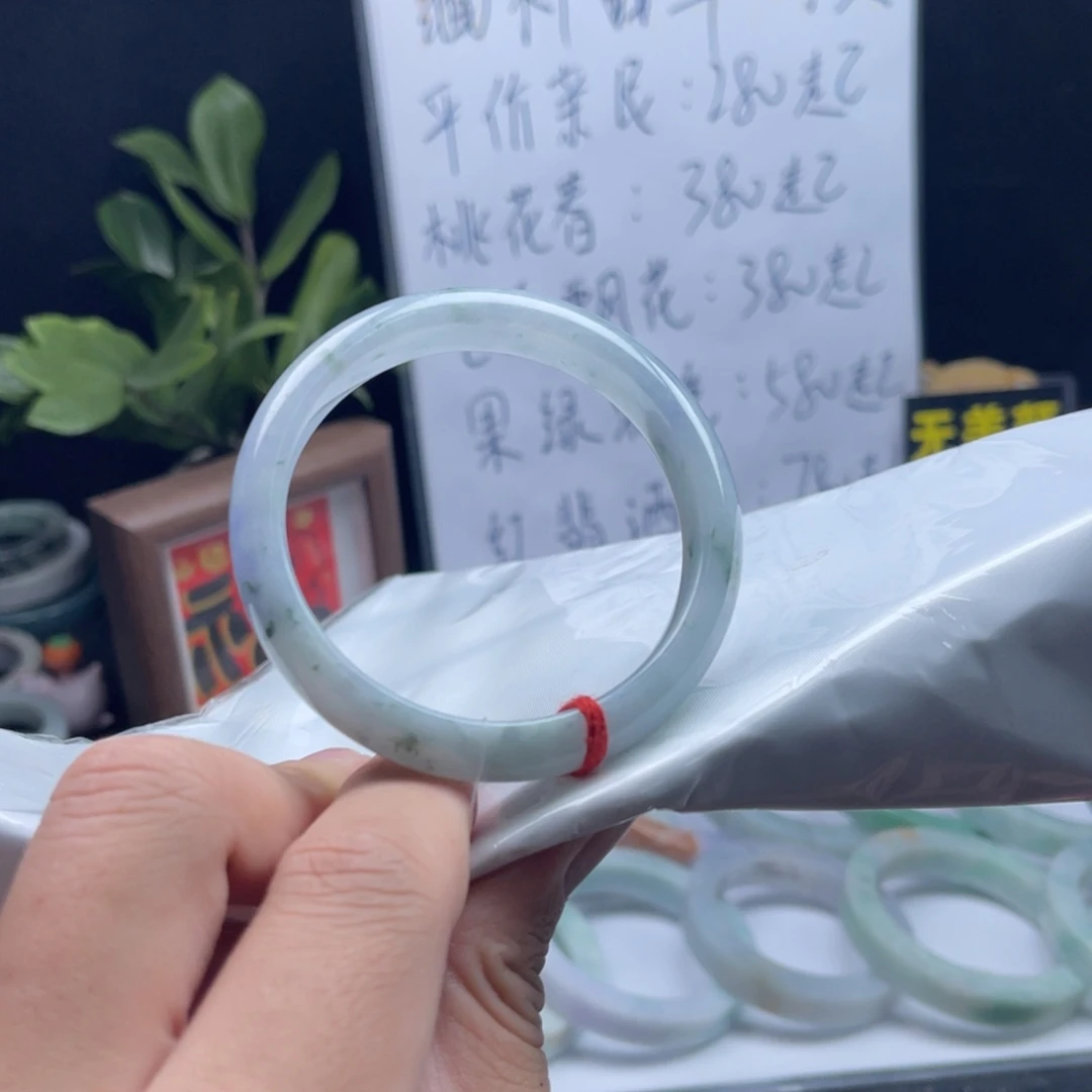 翡翠未镶嵌手镯57正圈