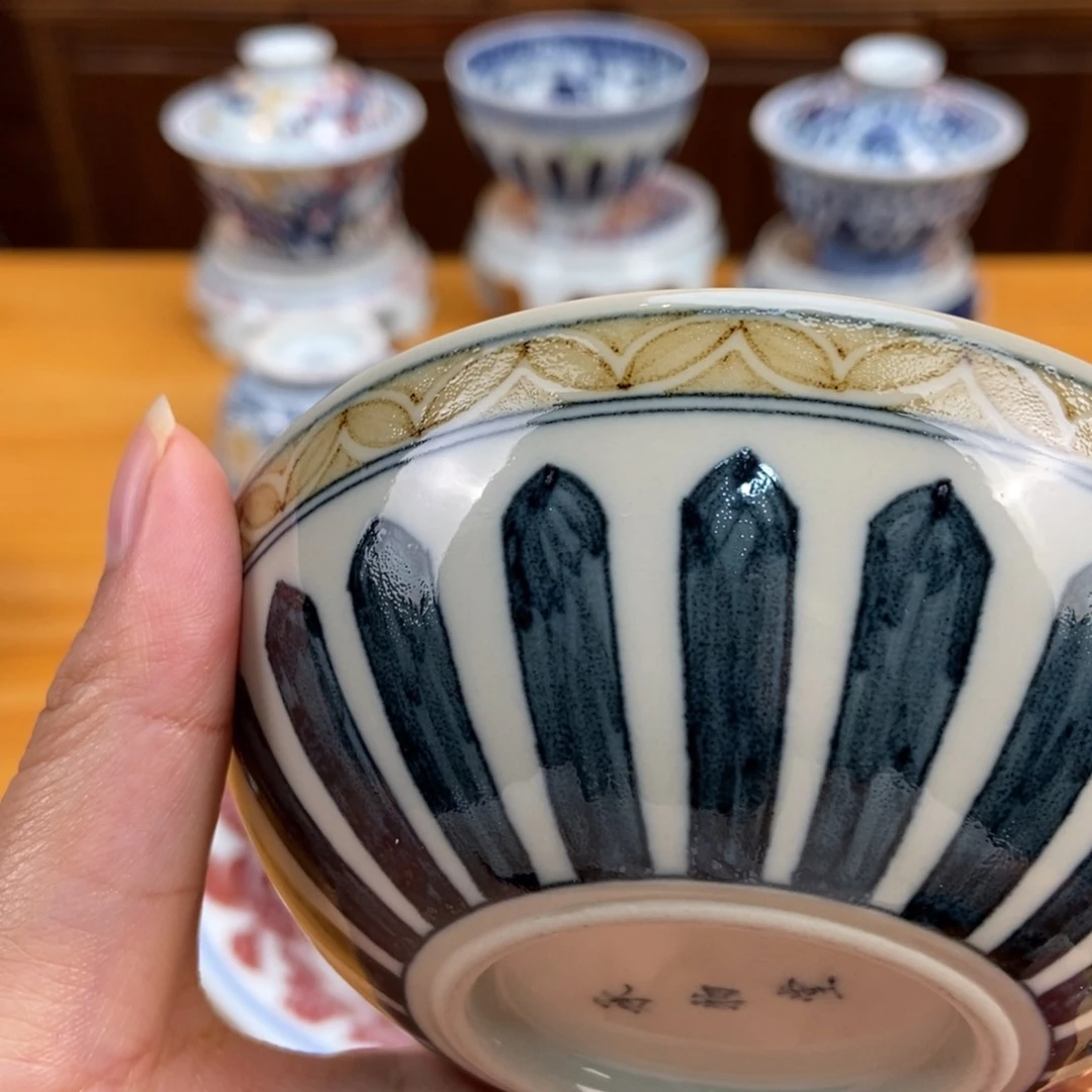 手绘现代茶具非古董