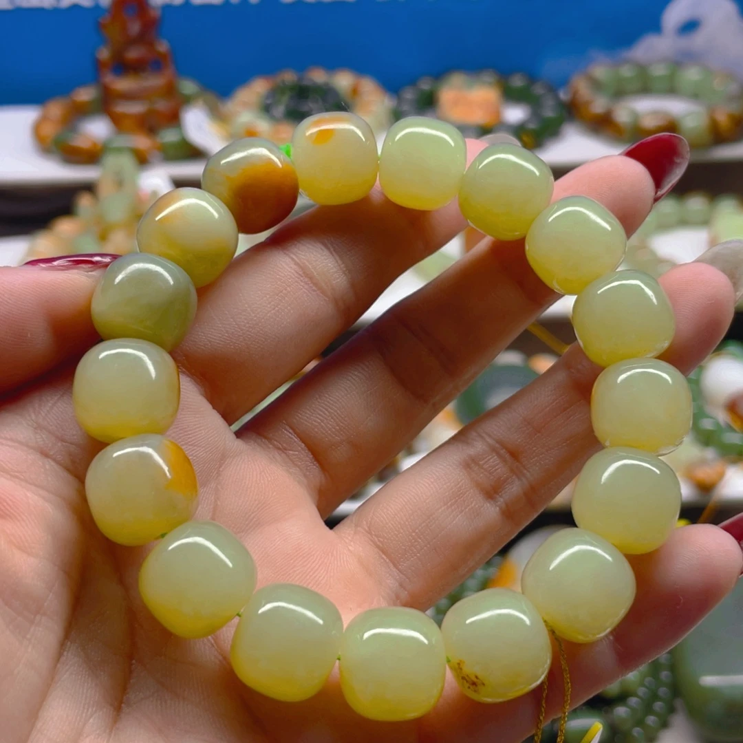 未镶嵌手串透闪石质玉