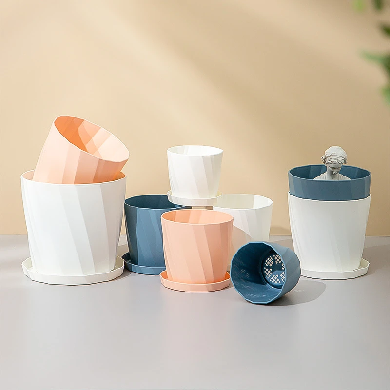 塑料花盆盆栽加仑盆北欧风玫瑰花月季花盆