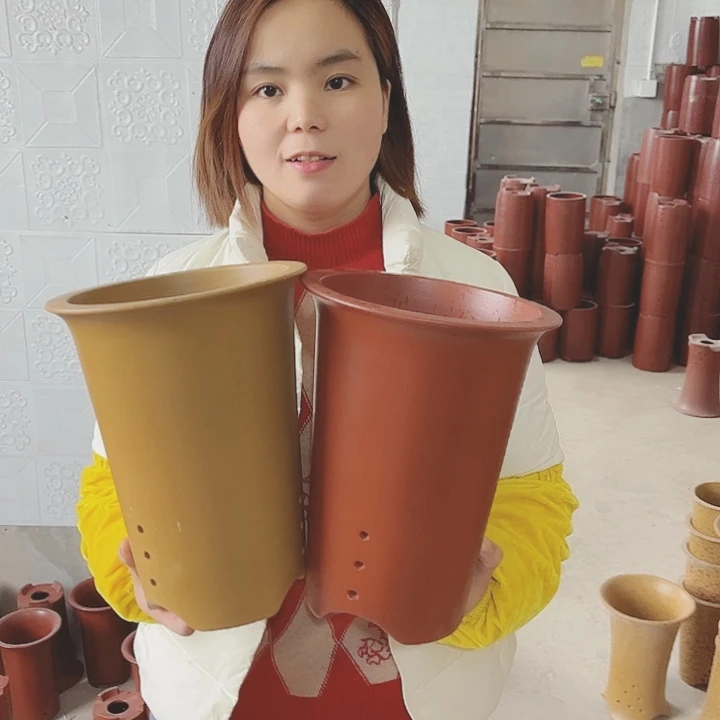 紫砂宜兴紫砂花盆