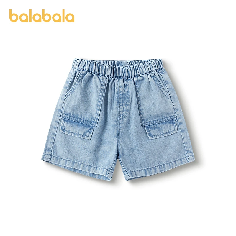 巴拉巴拉男童裤子婴儿短裤牛仔休闲裤夏装宽松时尚洋气帅气有型潮