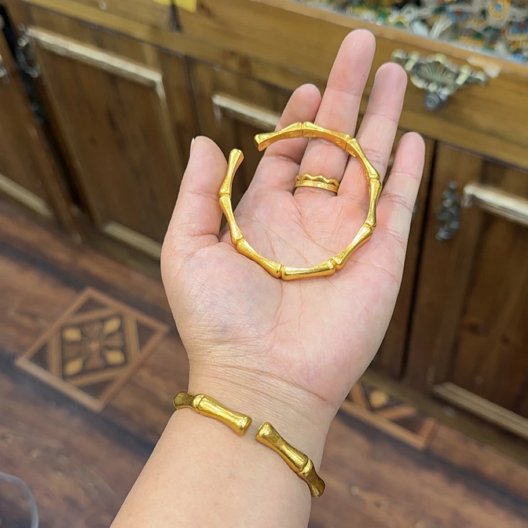 钛钢手镯 冬季新款设计款竹节手镯