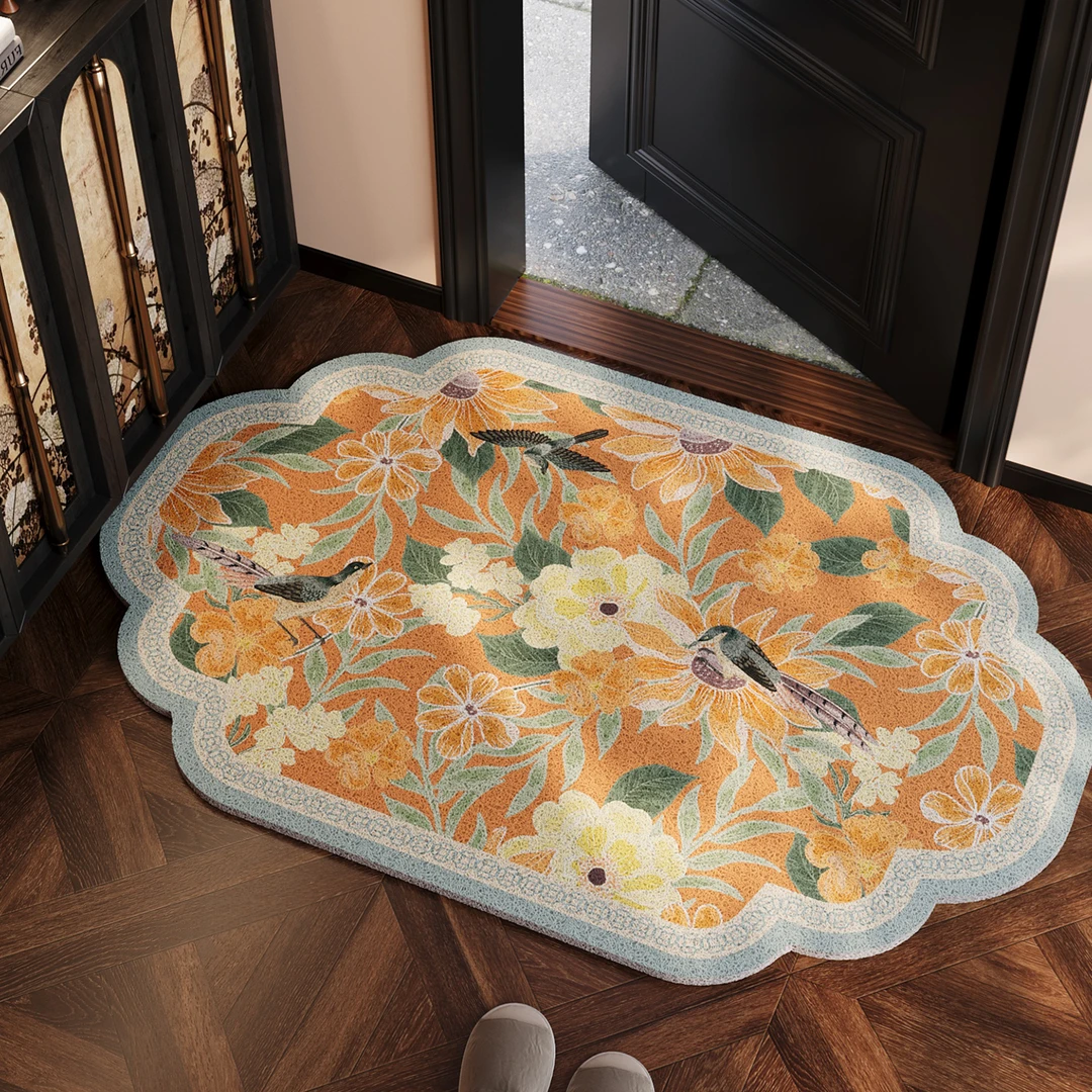 入户门地垫丝圈大门口防滑脚垫耐脏除尘免洗地毯防水耐磨玄关门垫