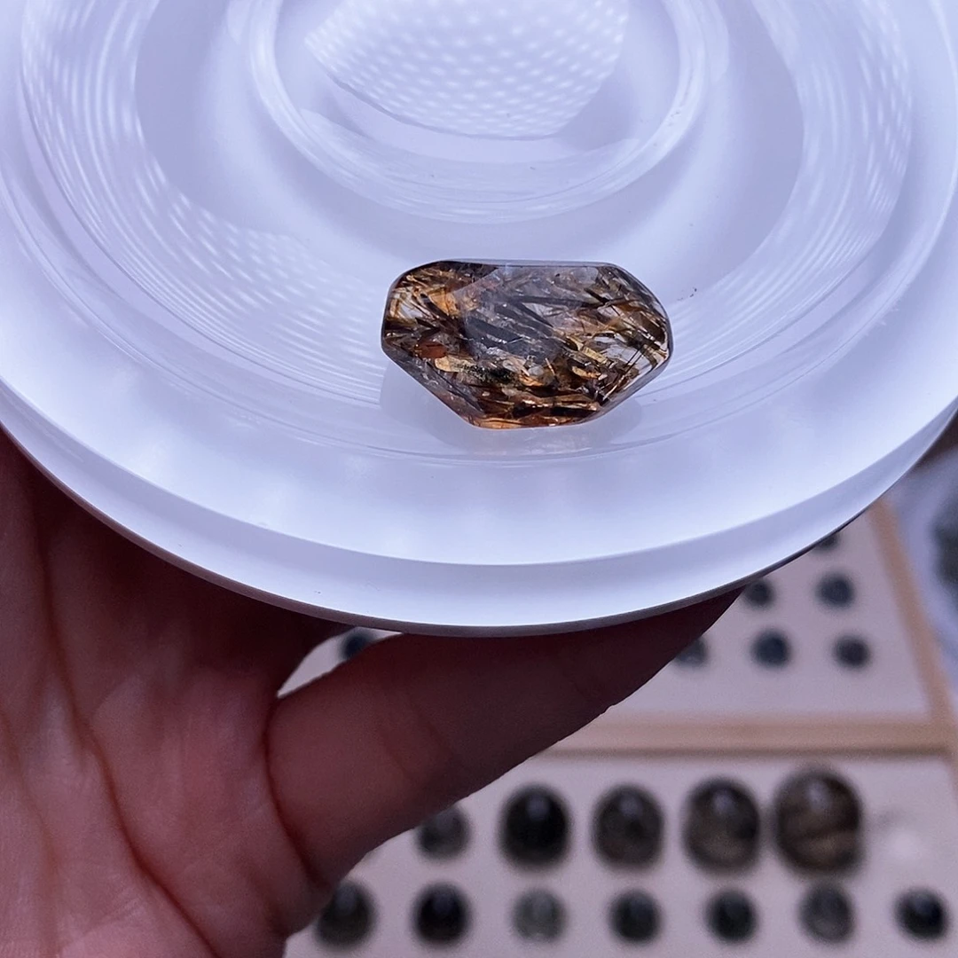 水晶天然水晶定制打孔不退换未镶嵌