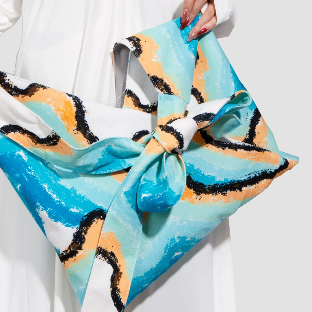 无则艺【蝴蝶包】原创小众印花轻便环保简约女士便携式蝴蝶外包