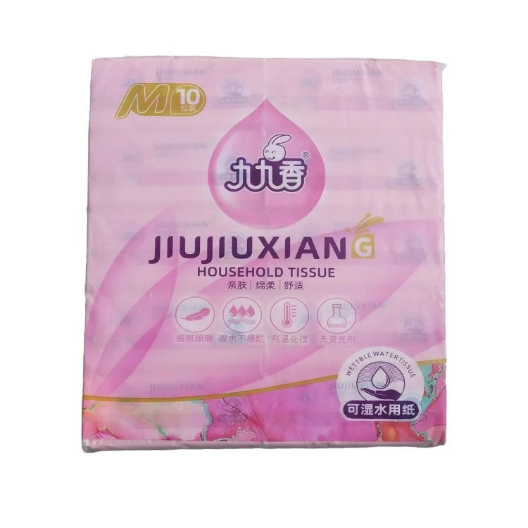 九九香亲肤可湿水抽纸360张*10包