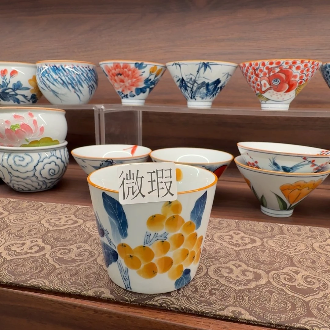 釉下彩纯手绘微瑕