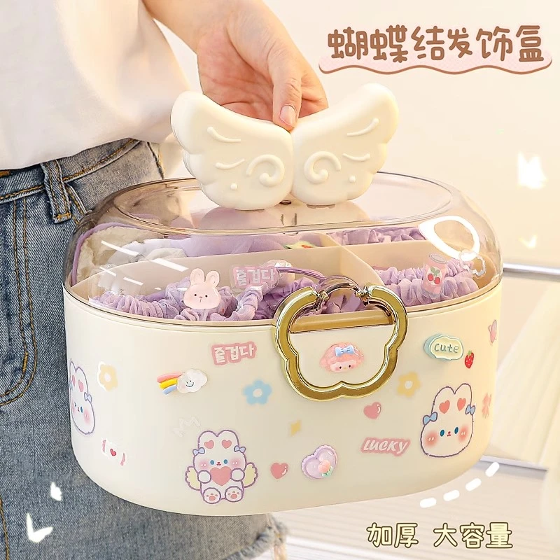 儿童发饰收纳盒发夹皮筋宝宝头绳发卡首饰盒2025新款女孩头饰盒