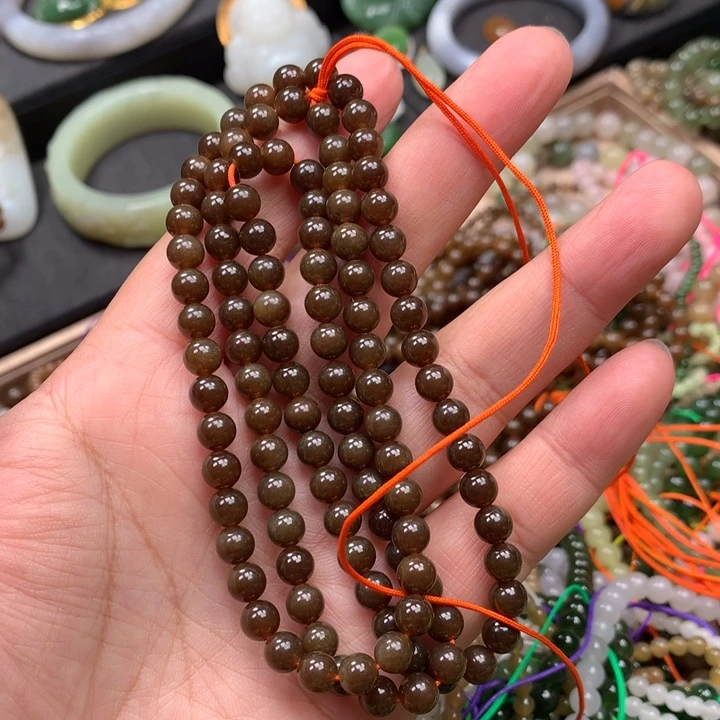 和田玉未镶嵌手链112