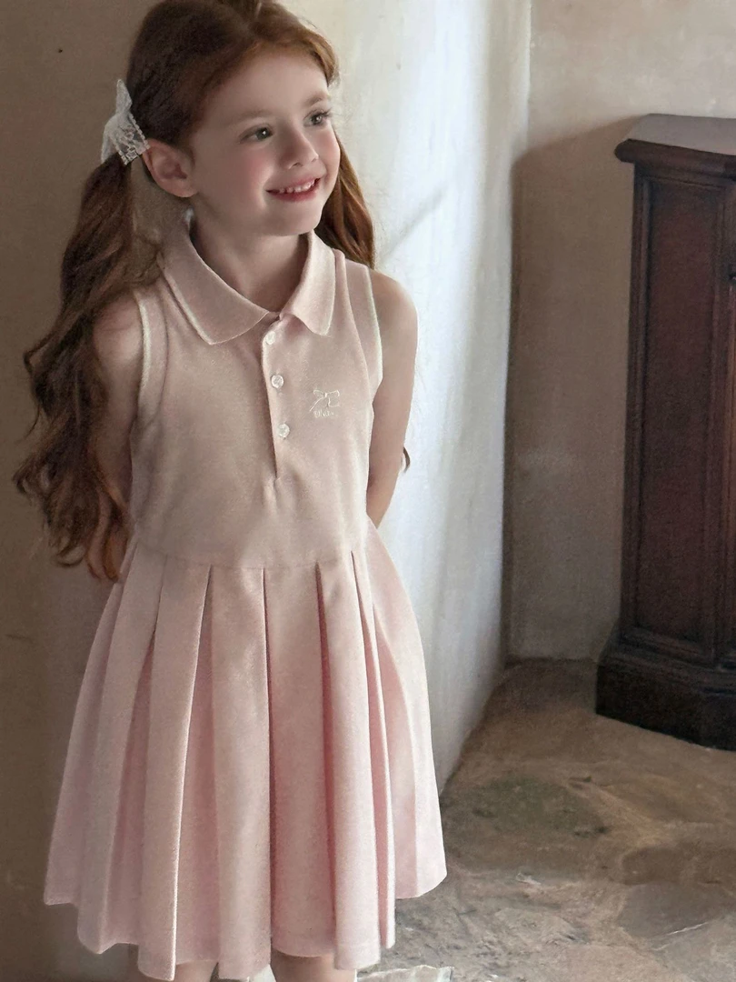 GUSHI·学院风三色·polo翻领连衣裙