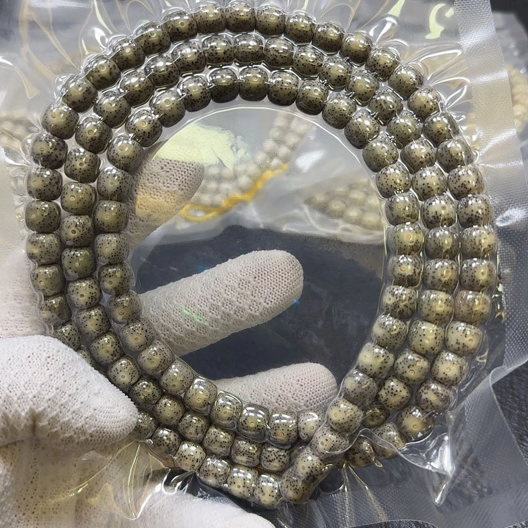 动***波星月菩提手串10*9糯冰手串