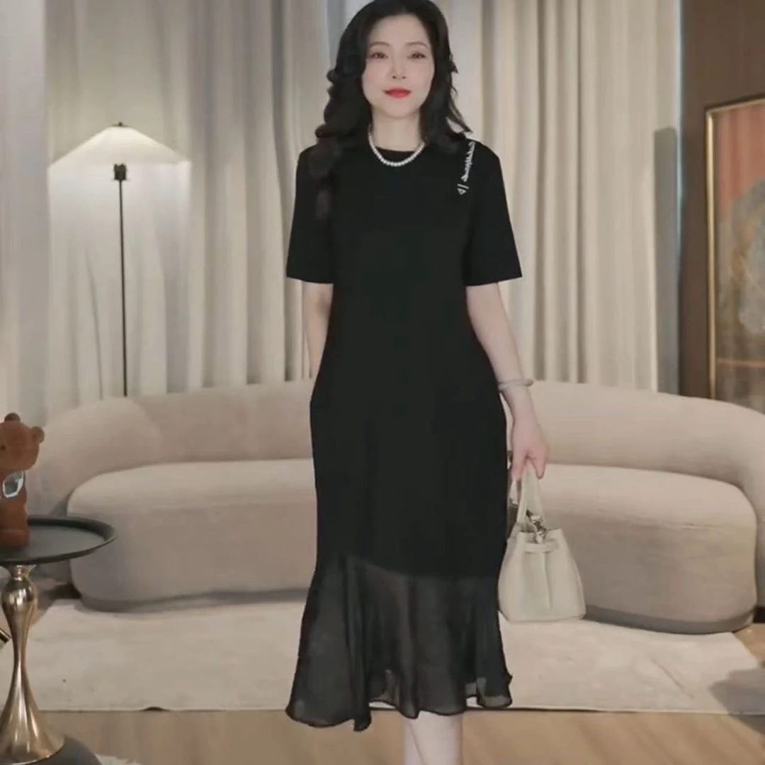 【断码清仓】肩带刺绣连衣裙