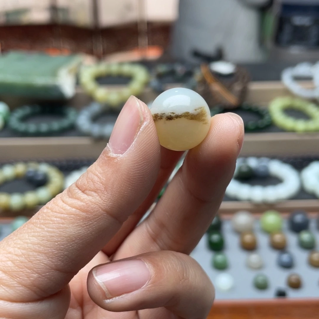 和田玉单珠15.5未镶嵌洗****吧
