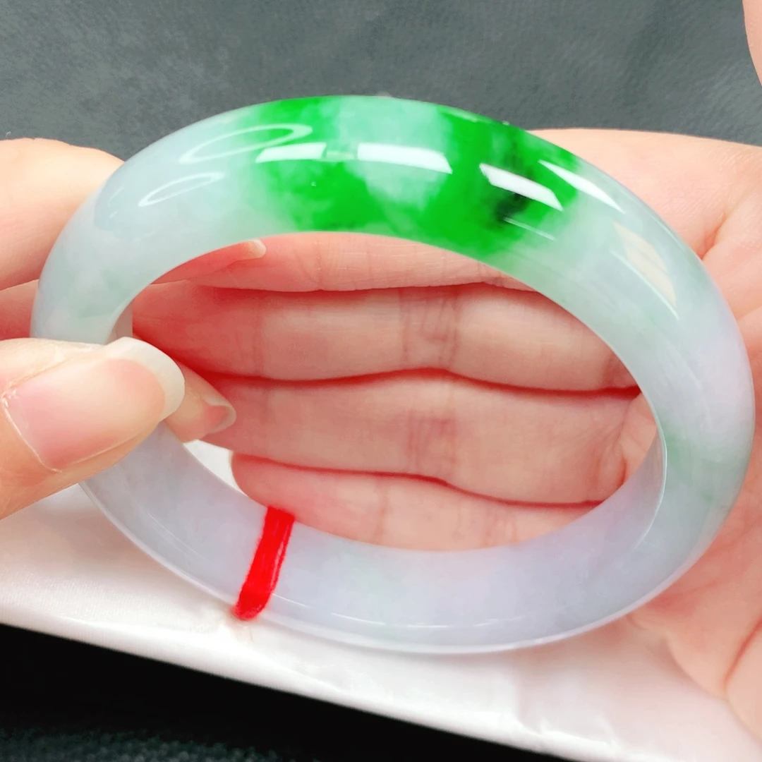 翡翠未镶嵌手镯58圈