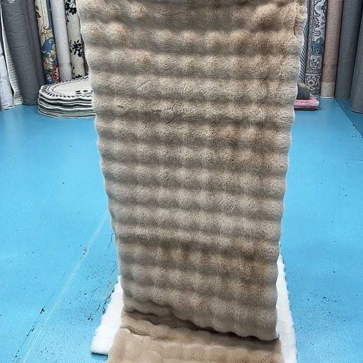 混纺80×200误差±1-3cm麂皮绒仿兔毛泡泡球特价福利
