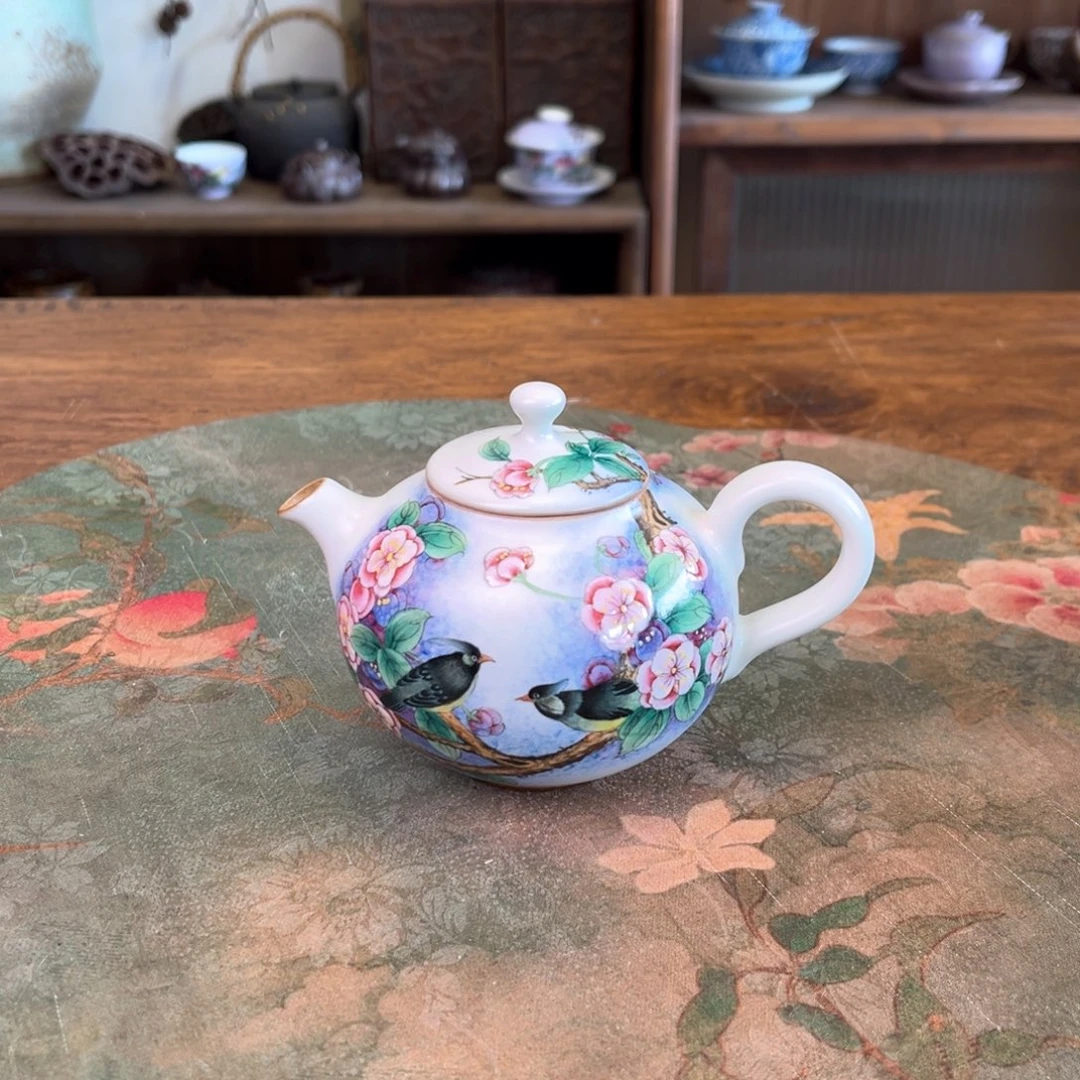 杯柴烧手工手绘陶瓷