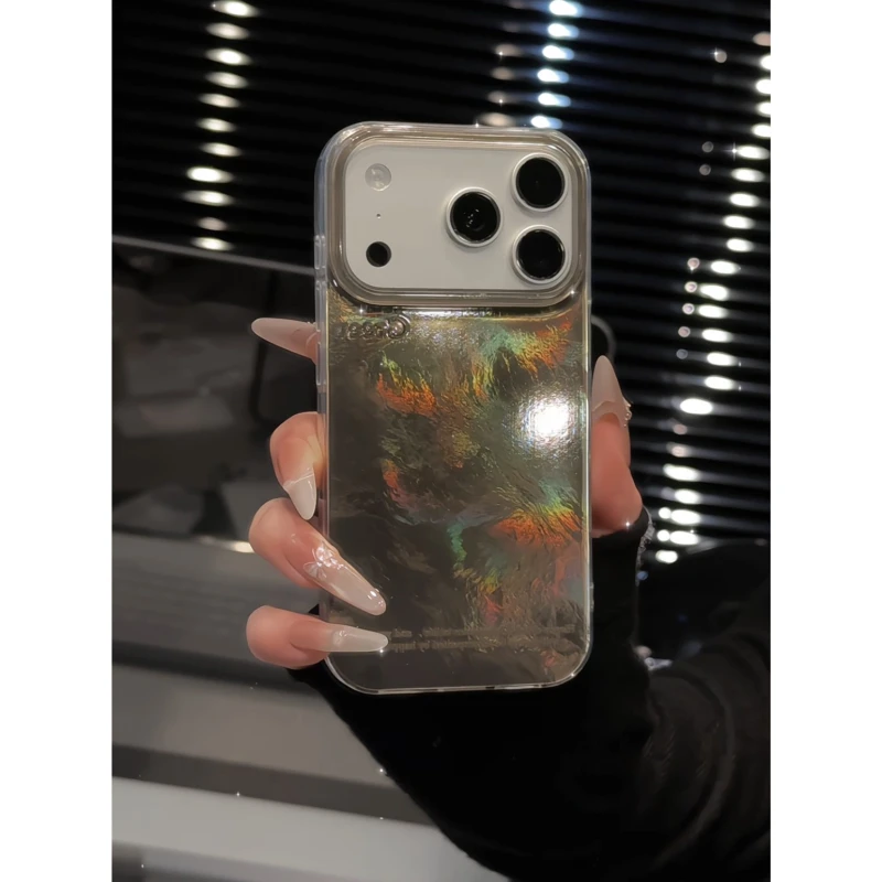 晕染适用苹果17pro手机壳16PM漩涡IMD华为p80小米小众oppo荣耀300