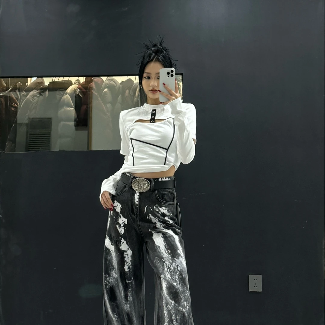 辰辰子女装春装新款时尚洋气百搭上衣T