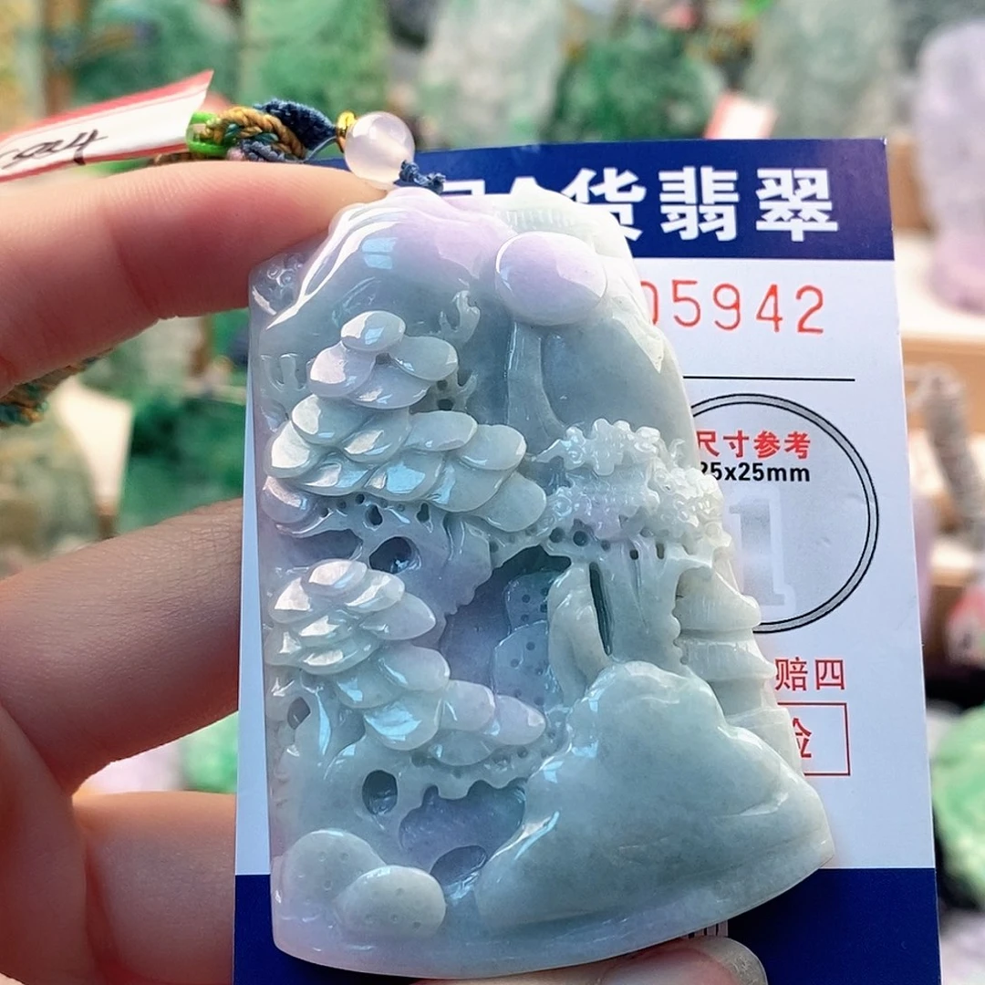翡翠未镶嵌吊坠(不含链)