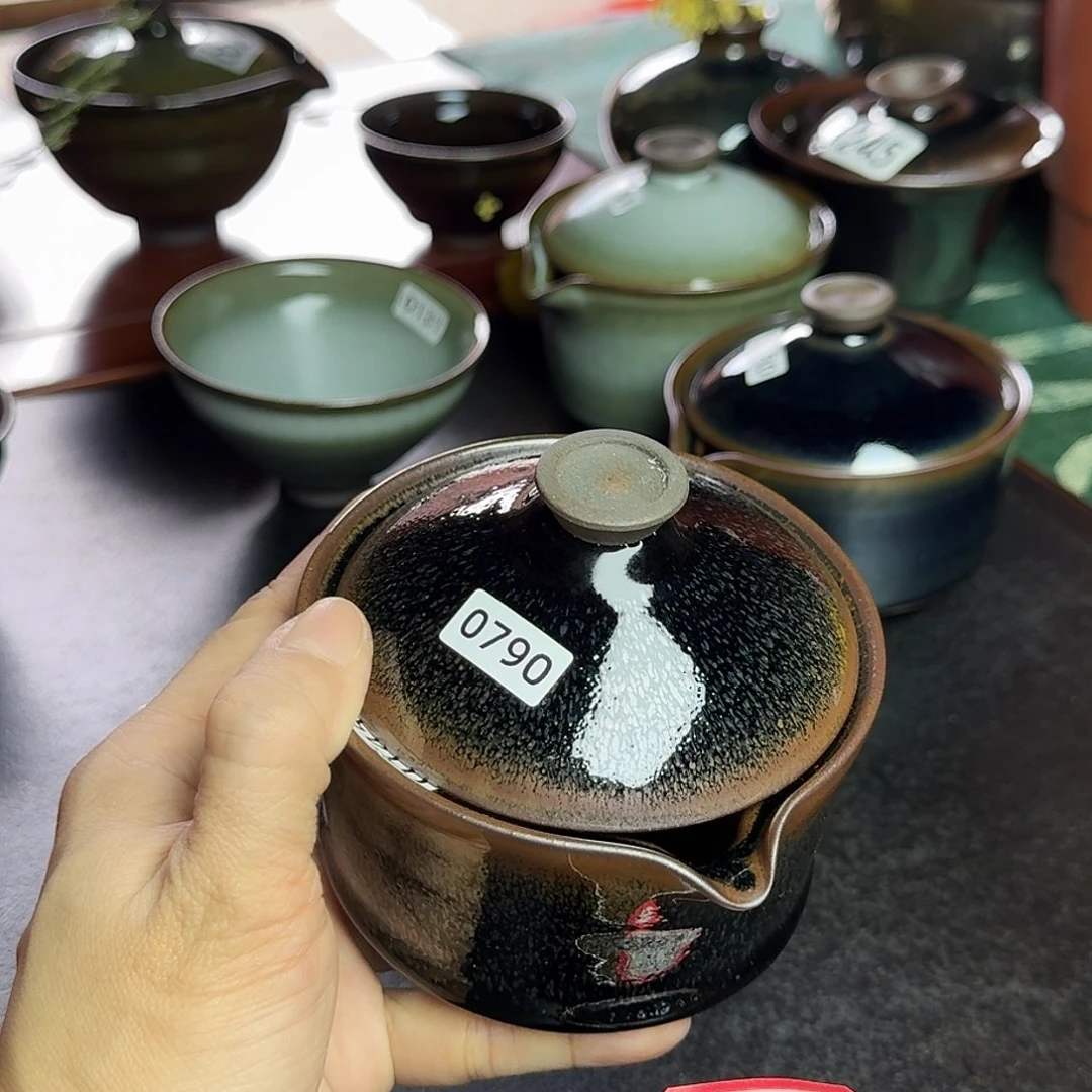 茶盏0790 罗莉柴烧主人杯盖碗