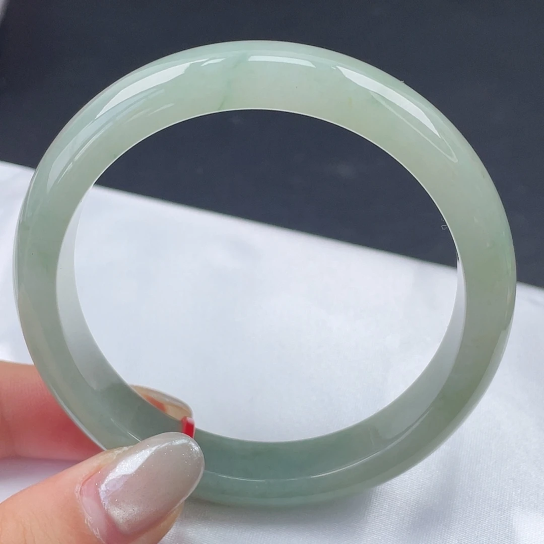 翡翠未镶嵌手镯58圈口