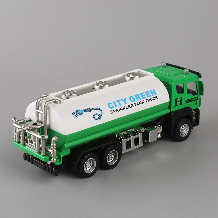 儿童合金惯性环卫垃圾车城市垃圾桶分类运输玩具模型