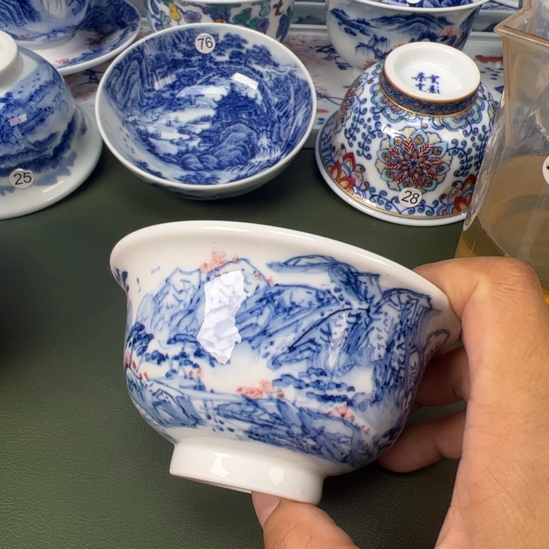 景德镇纯手工纯手绘茶具木木21