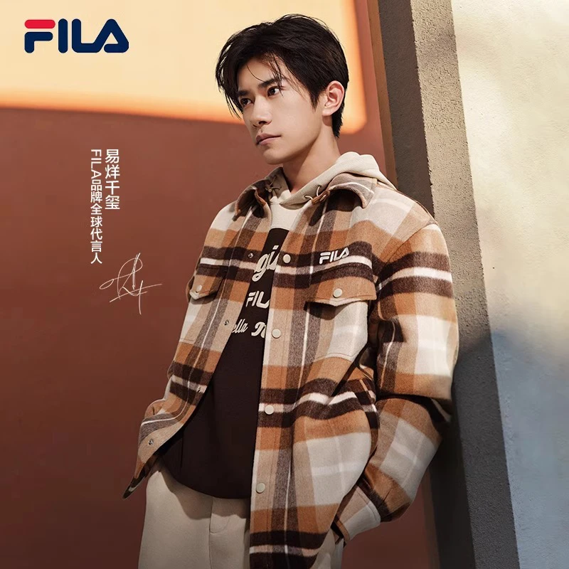 FILA斐乐男装外套2025春季新款易烊千玺同款休闲外套F11M519703F