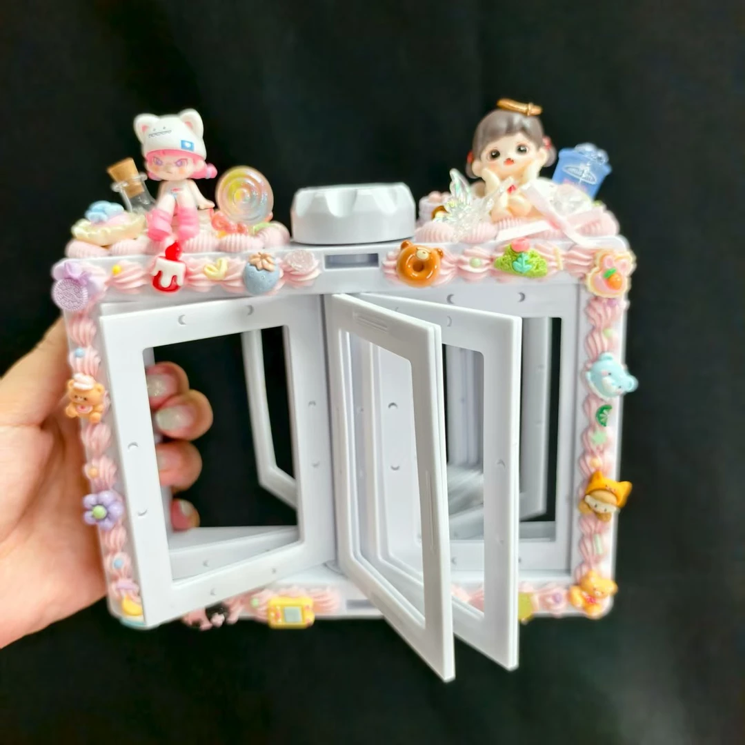 （拍立得旋转相框）奶油胶Diy（默认微瑕）