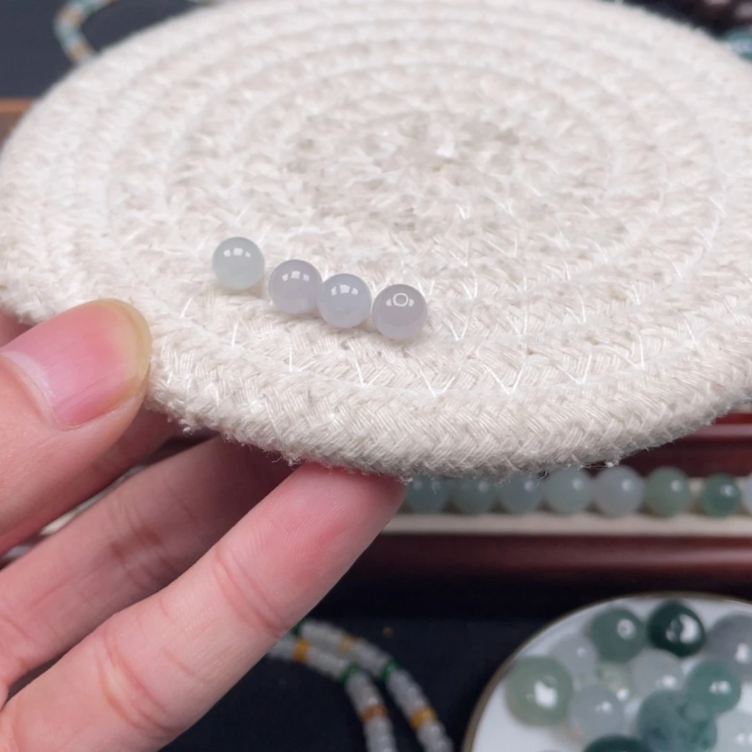 翡翠散珠卡6.3+mm 4颗 福利