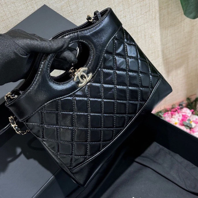 99新 Chanel/香奈儿 黑金31bag mini手提包 芯