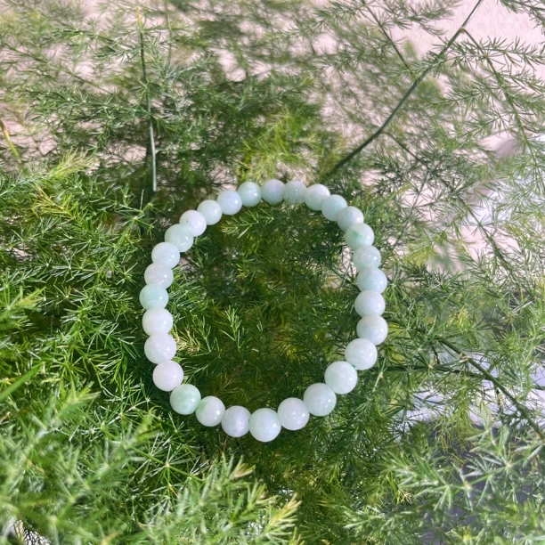 天然翡翠a货小绿珠手串
