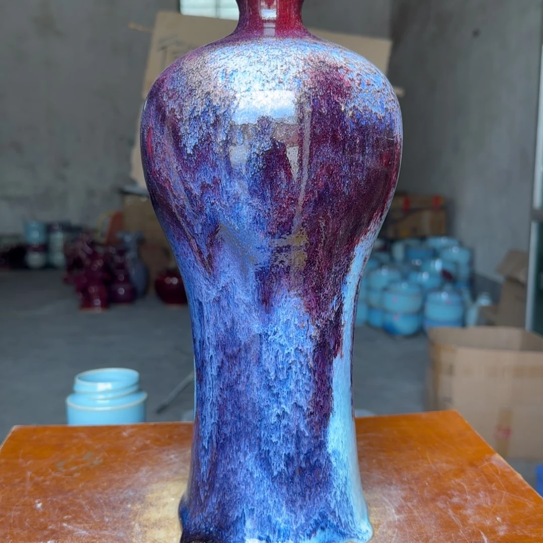 摆件陶郑家钧窑摆件微瑕