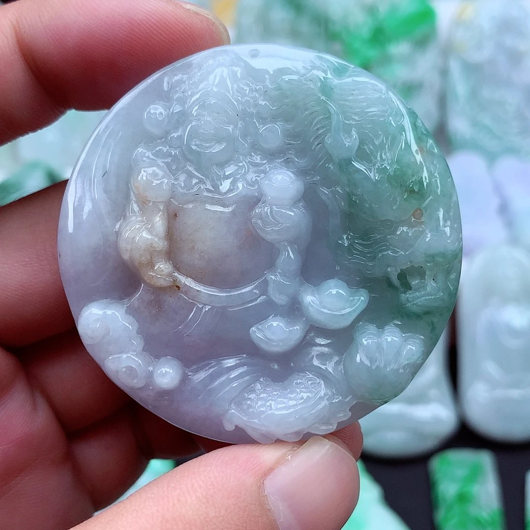 翡翠未镶嵌颈饰翡翠吊坠