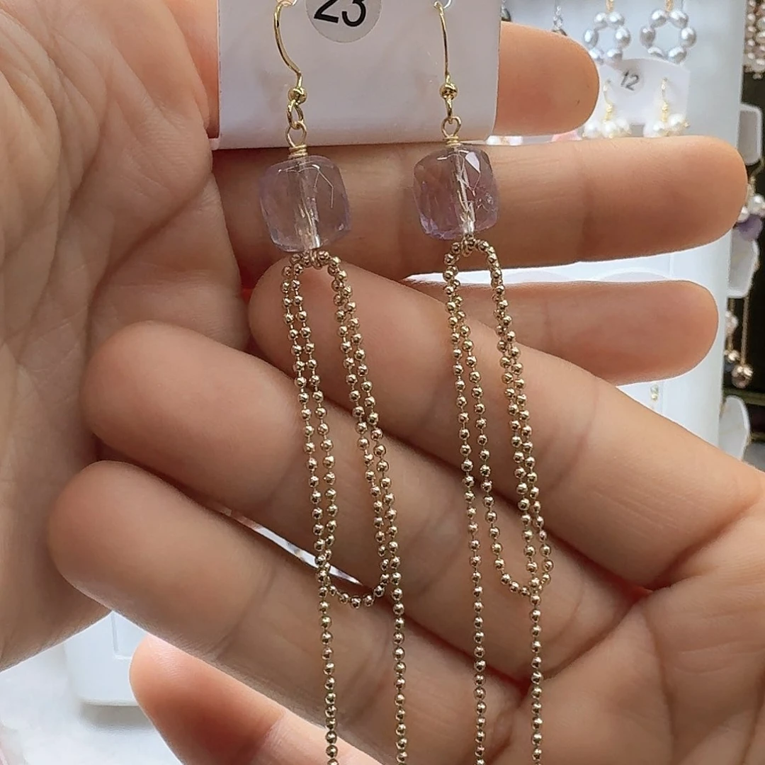 银S925镶嵌淡水珍珠耳饰