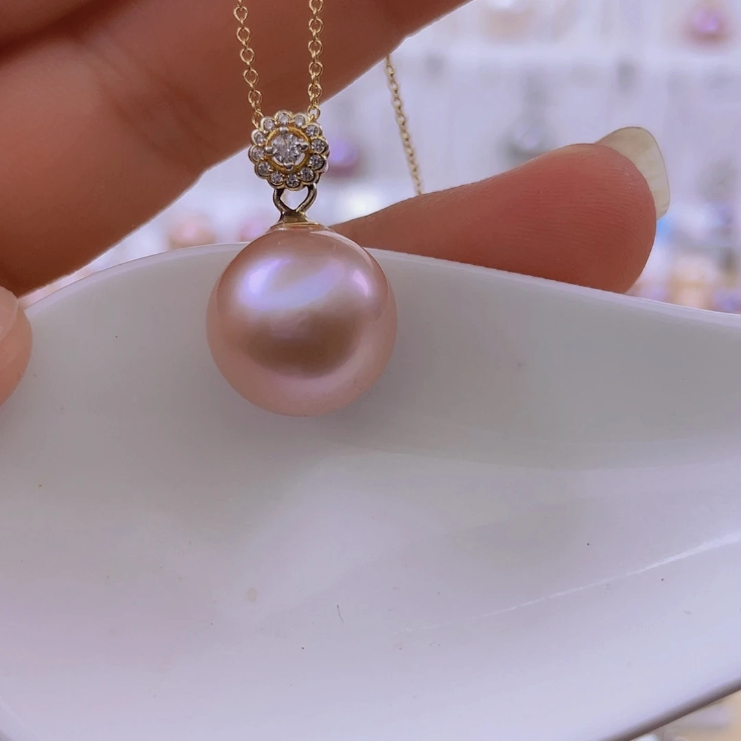 吊坠(赠链)淡水珍珠银S925镶嵌