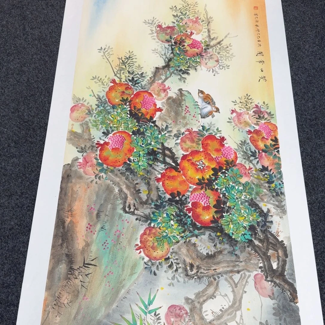 国画纯手绘山水花鸟作品