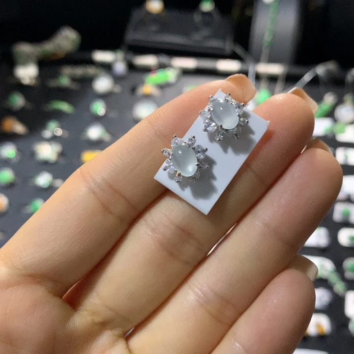 翡翠银S925镶嵌戒指