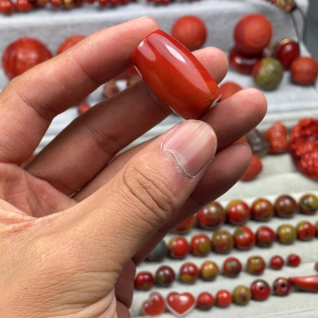 南红玛瑙未镶嵌手链