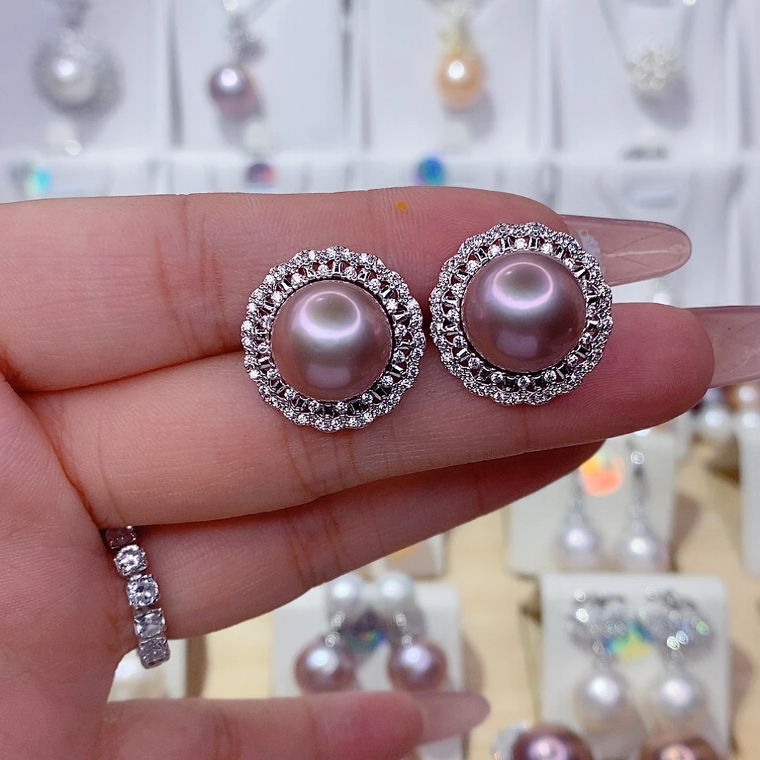 淡水珍珠耳饰未镶嵌