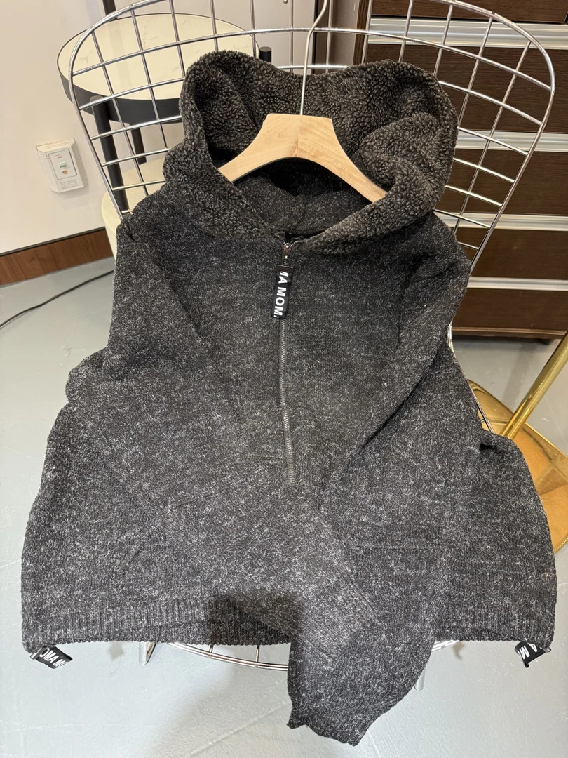 秋冬女款长款外套针织衫-A0339