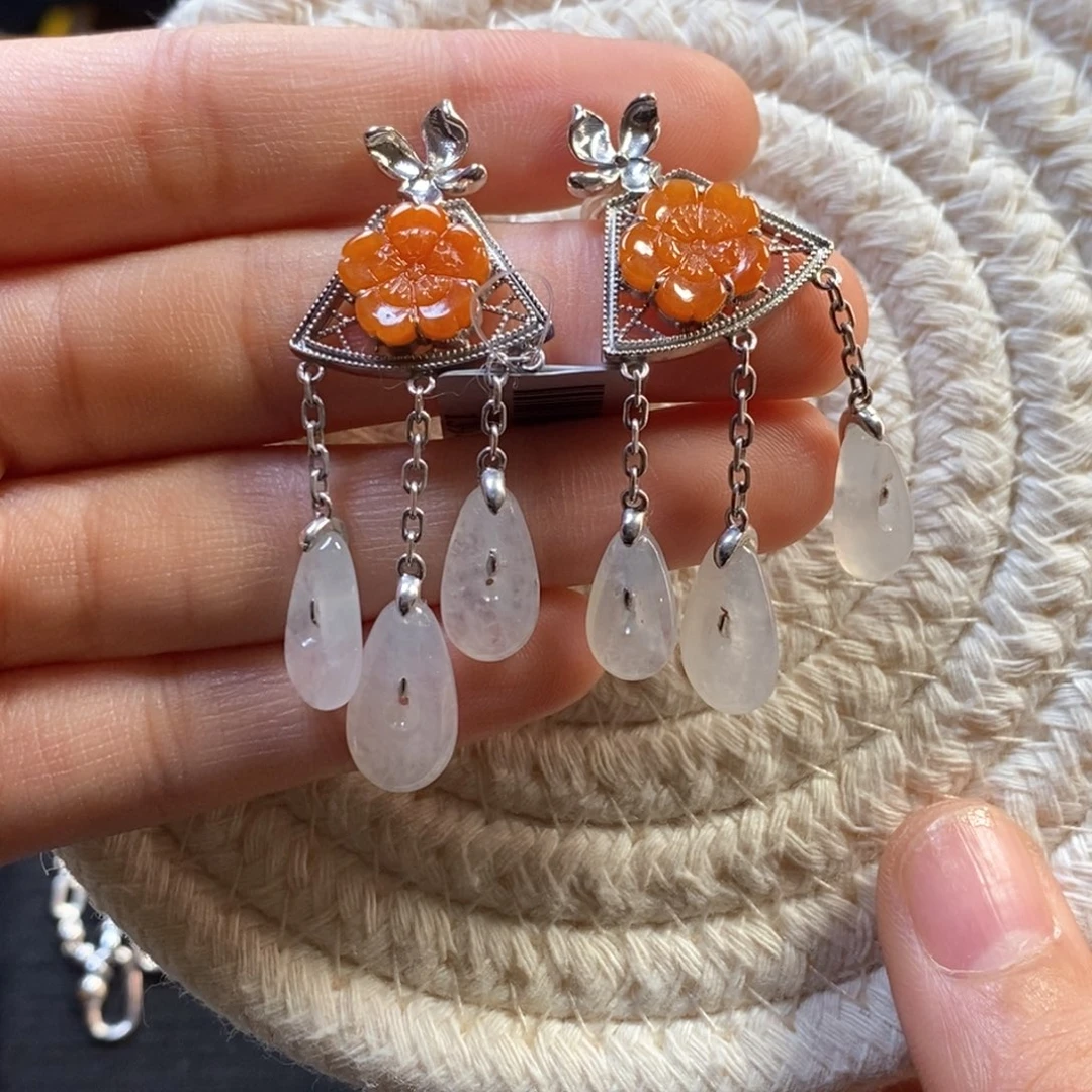 颈饰银S925镶嵌翡翠16947