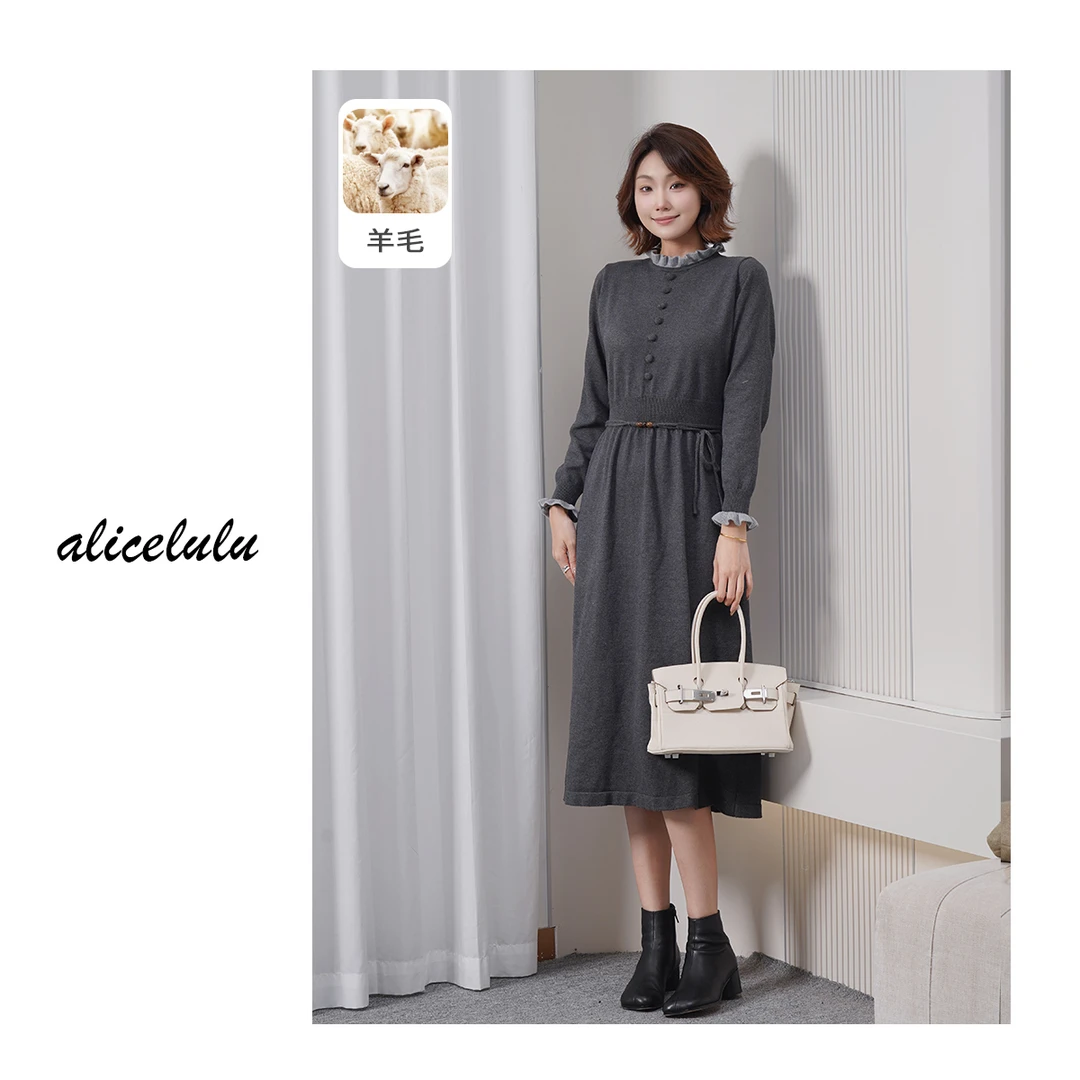 2alicelulu 花间漫舞.收腰连衣裙 法式温柔显瘦S1035655T