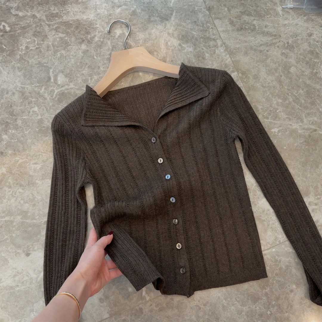 tizzi《尼斯周末》V领百搭针织衫